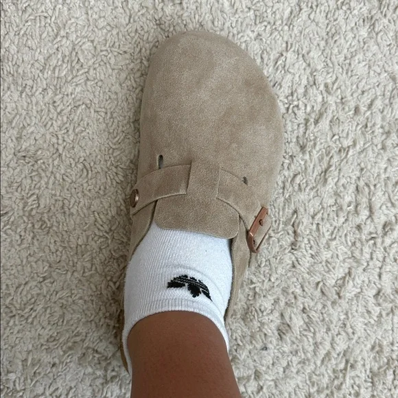 Women’s Birkenstock Clogs (Taupe) - Picture 9 of 11